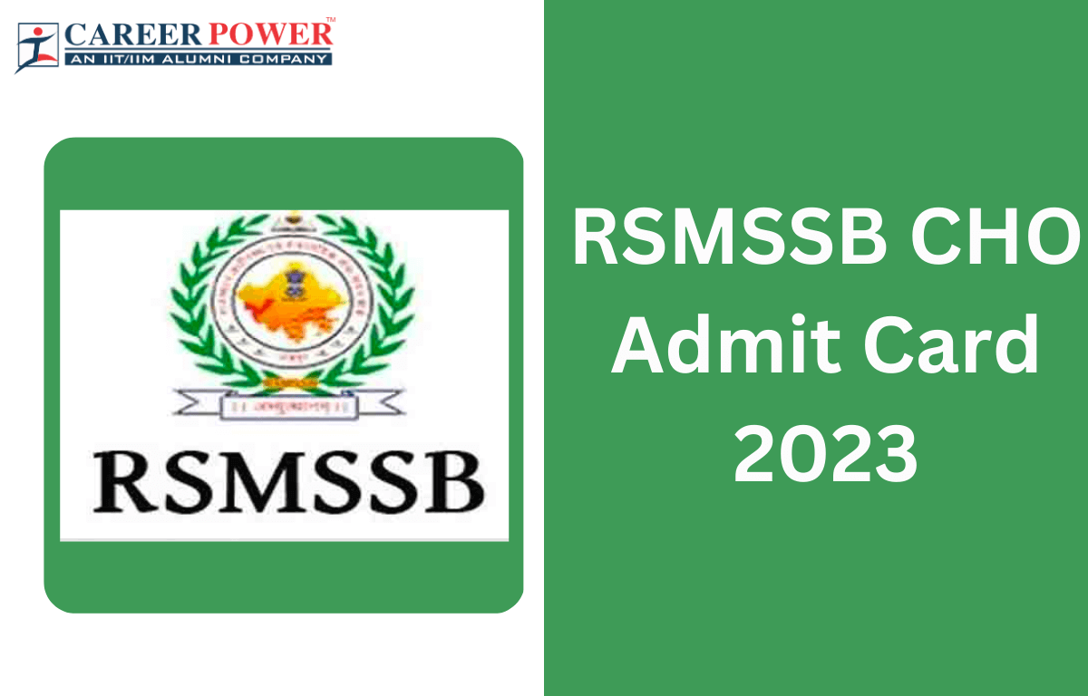 RSMSSB CHO Admit Card 2023