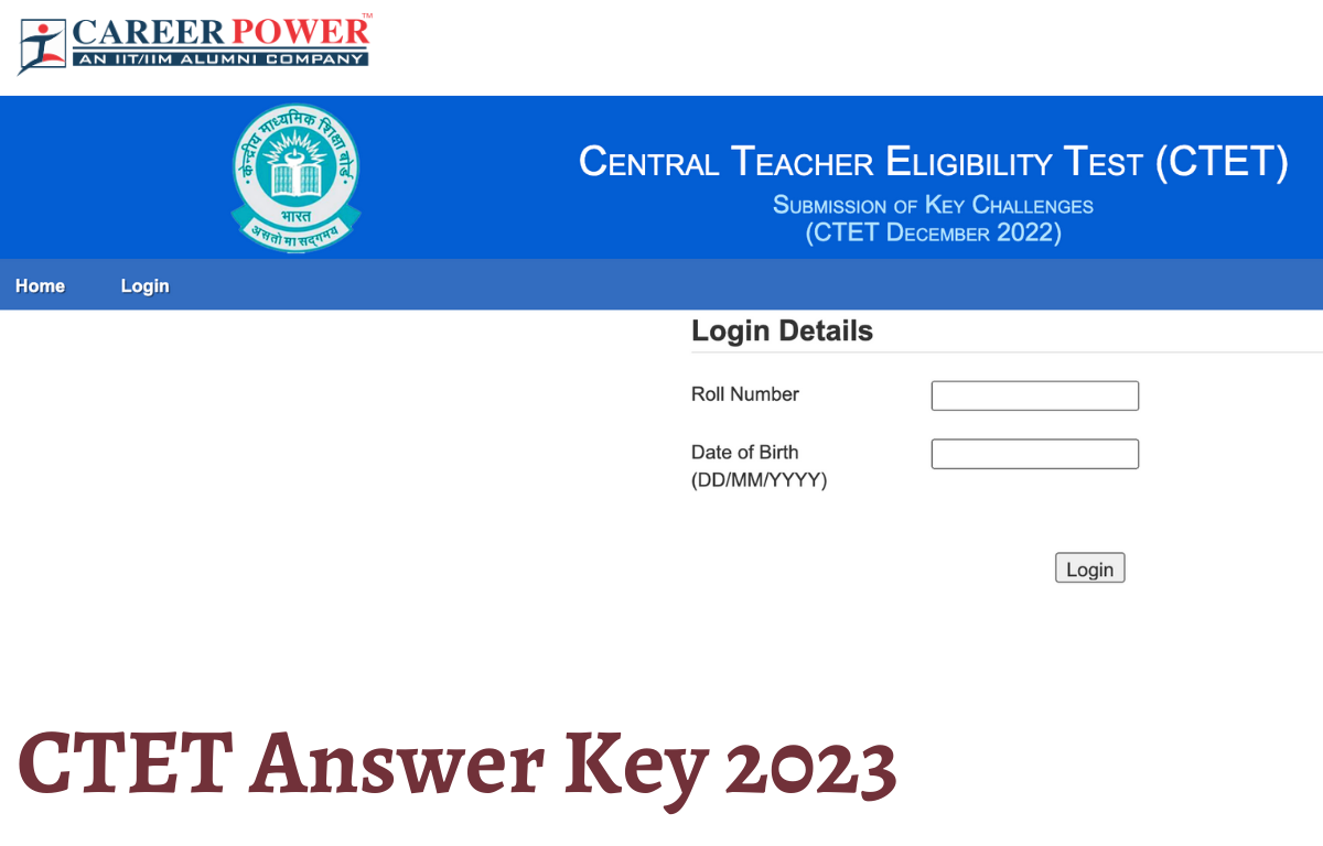 CTET Answer Key 2023 Out, PDF Download for Paper 1 and 2