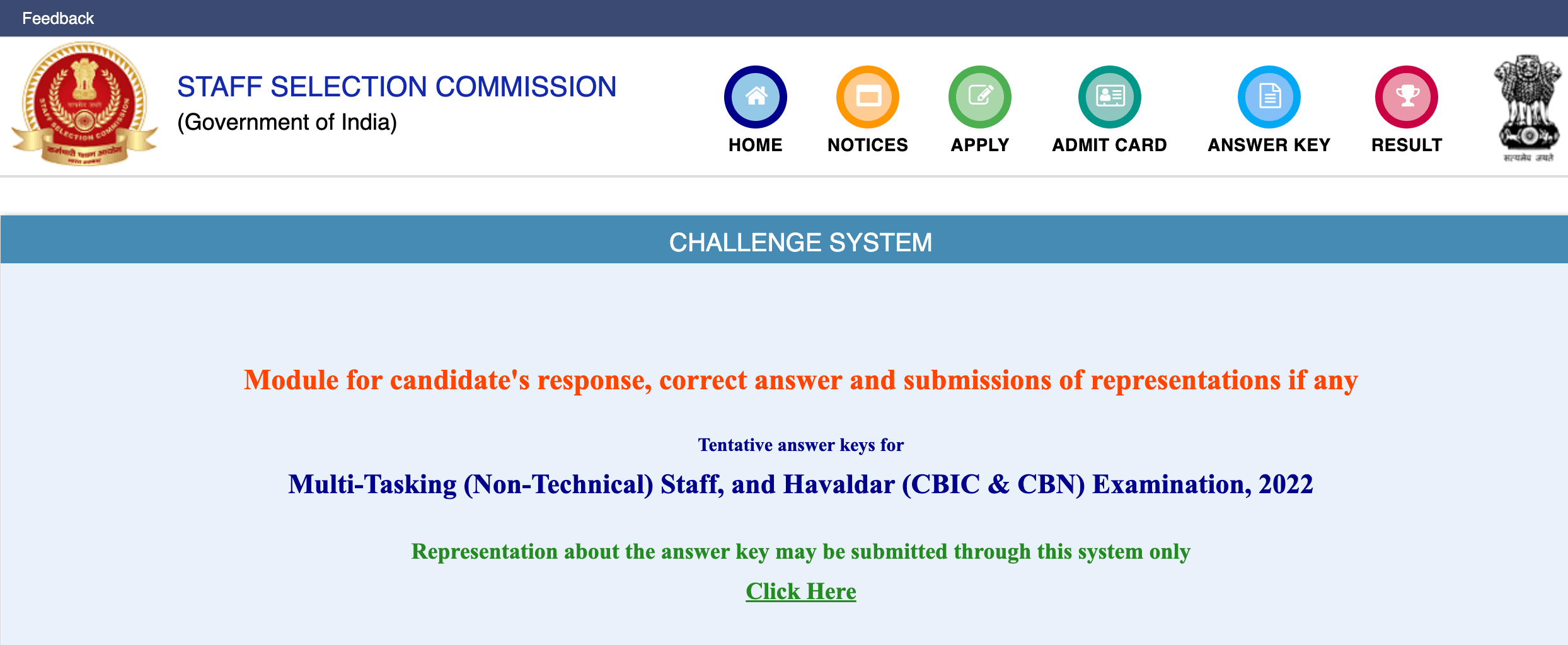 SSC MTS Answer Key 2023 Out, MTS Response Sheet pdf Link