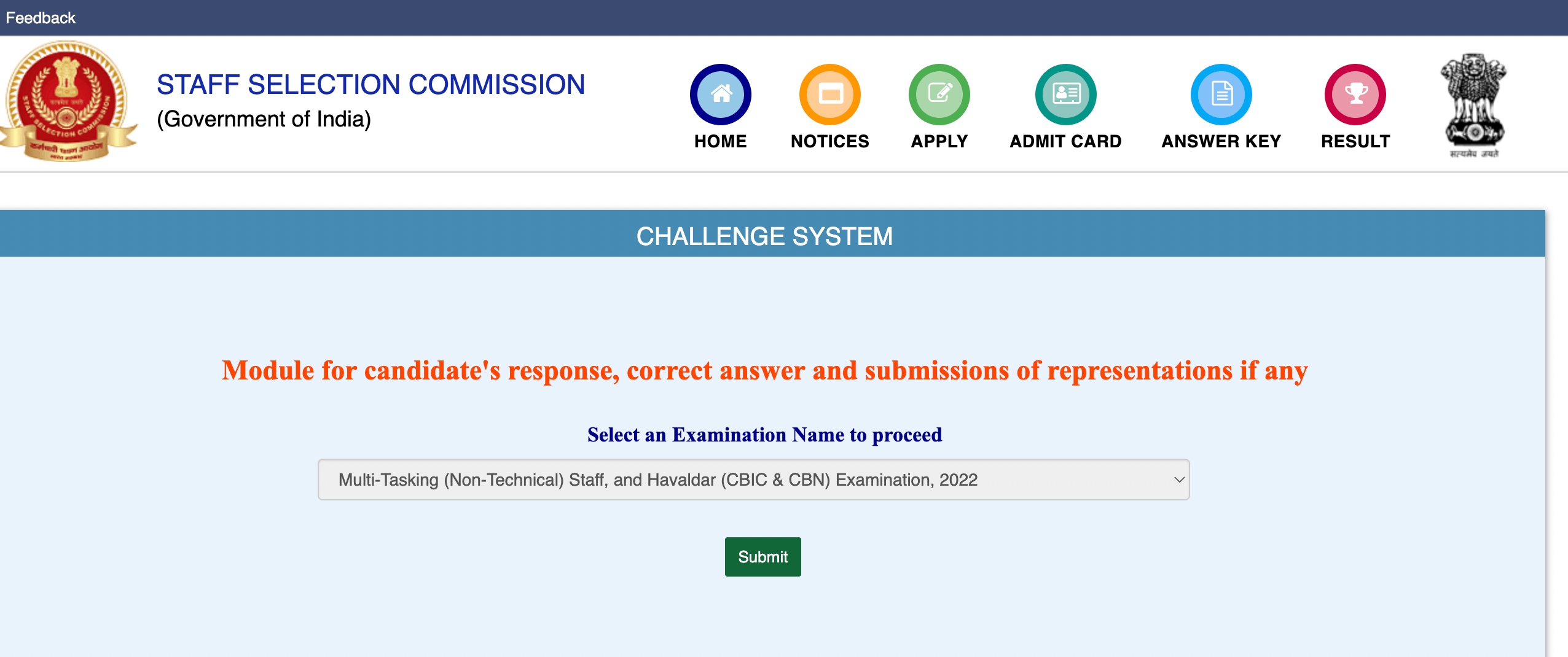 SSC MTS Answer Key 2023 Out, MTS Response Sheet pdf Link