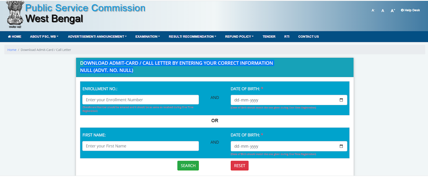 WBPSC JE Admit Card 2023 Out, Junior Engineer Hall Ticket Link_4.1