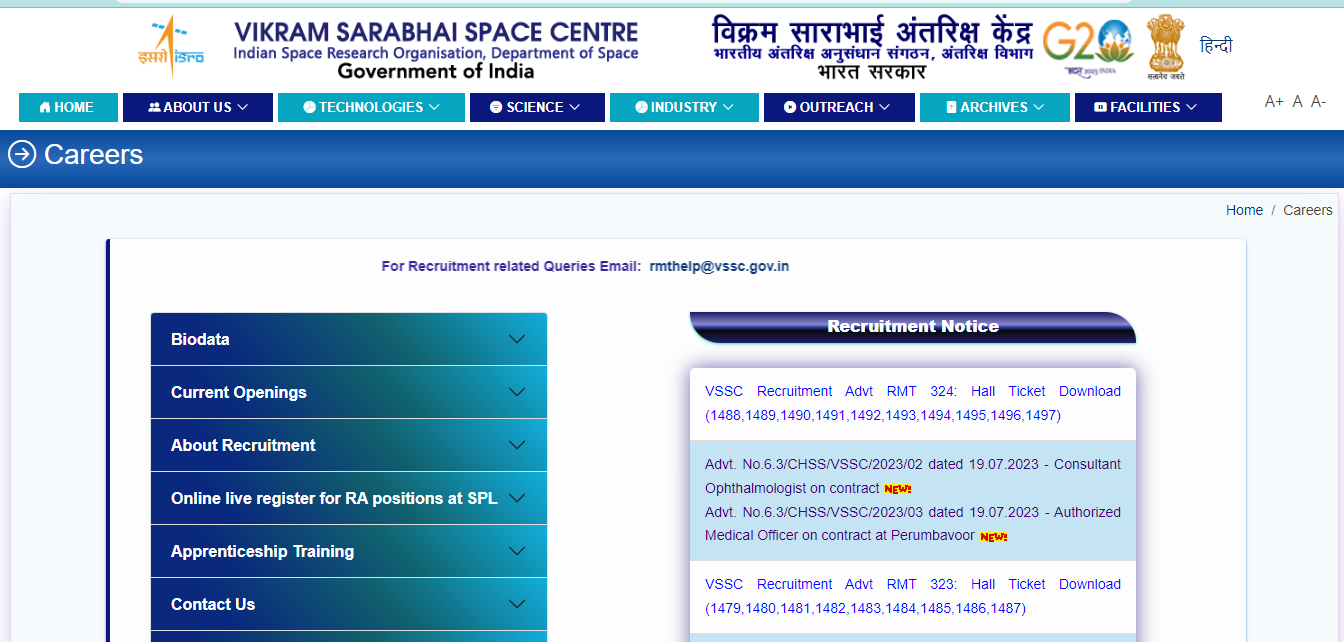 ISRO VSSC Admit Card 2023 Out, ISRO Hall Ticket Link_4.1