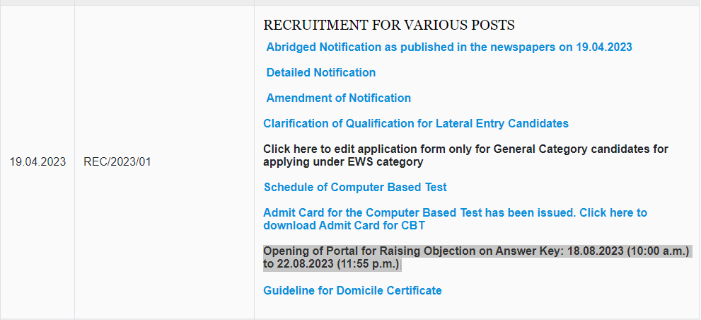 WBSETCL Answer Key 2023 Out, Raise Objection Till 22 August_4.1