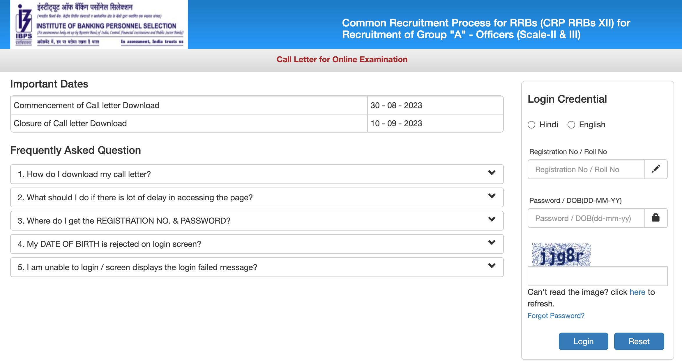 IBPS RRB Officer Scale 2 & 3 Admit Card 2023 Out, Download Link_3.1