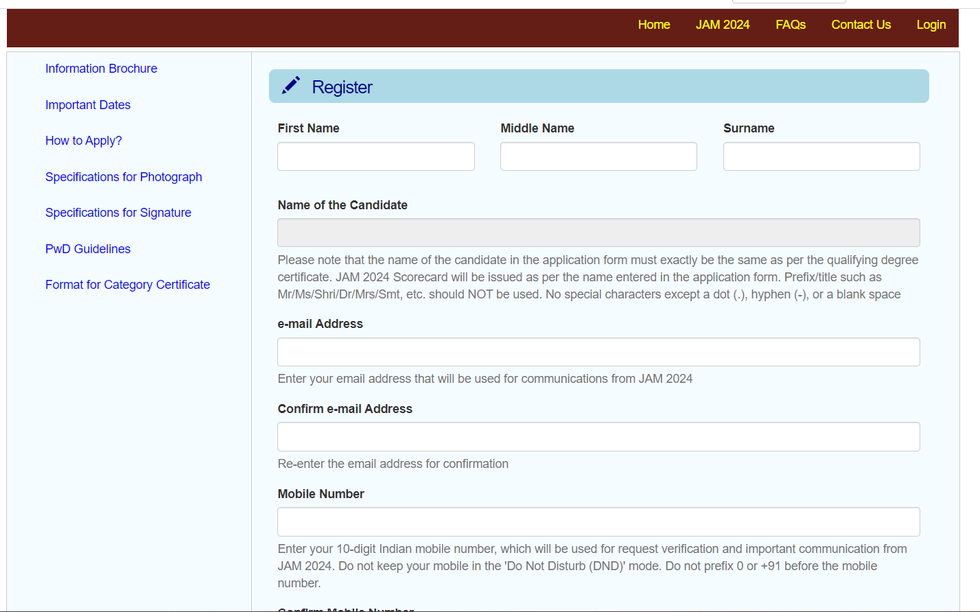 IIT JAM 2024 Registration @jam.iitm.ac.in, Online Application Link_4.1