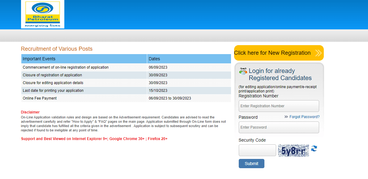BPCL Junior Executive Recruitment 2023 Notification, Apply Online Link_5.1