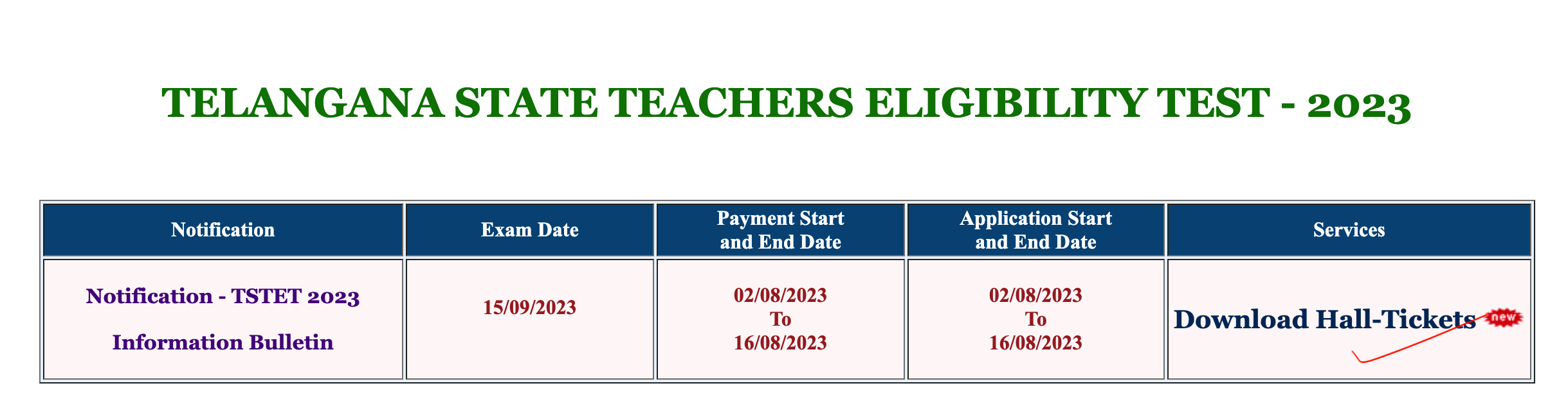 TS TET Hall Ticket 2023 Out, హాల్ టికెట్ Download Link Active_4.1