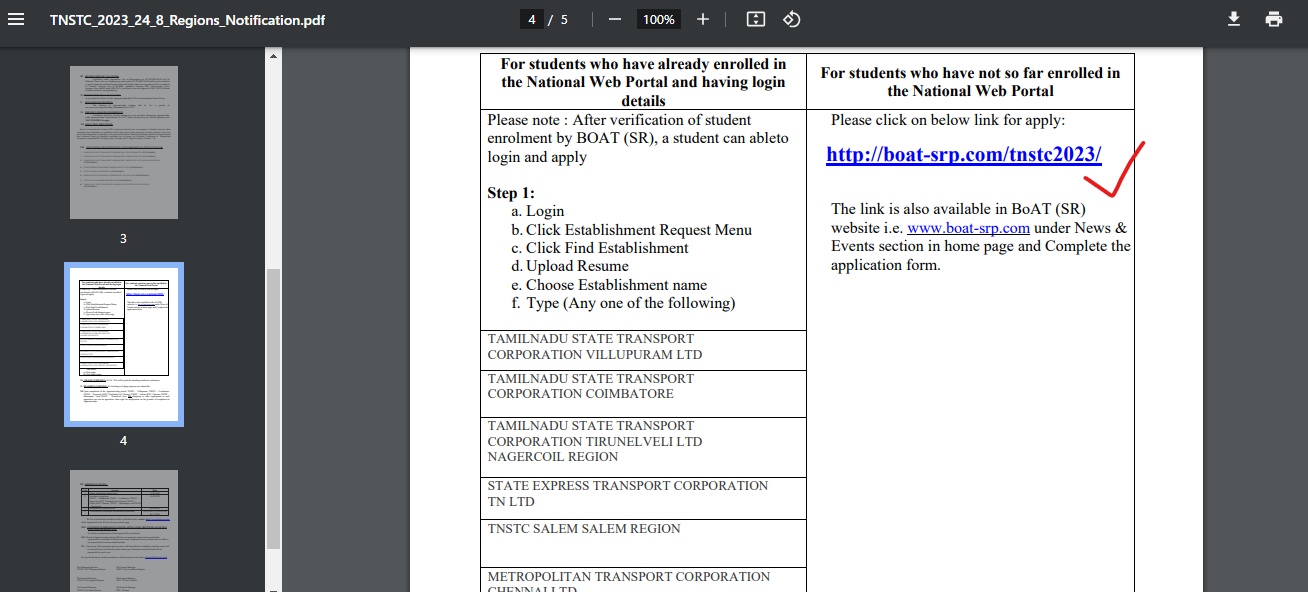 TNSTC Apprentice Recruitment 2023, Apply Online for 417 Posts_4.1