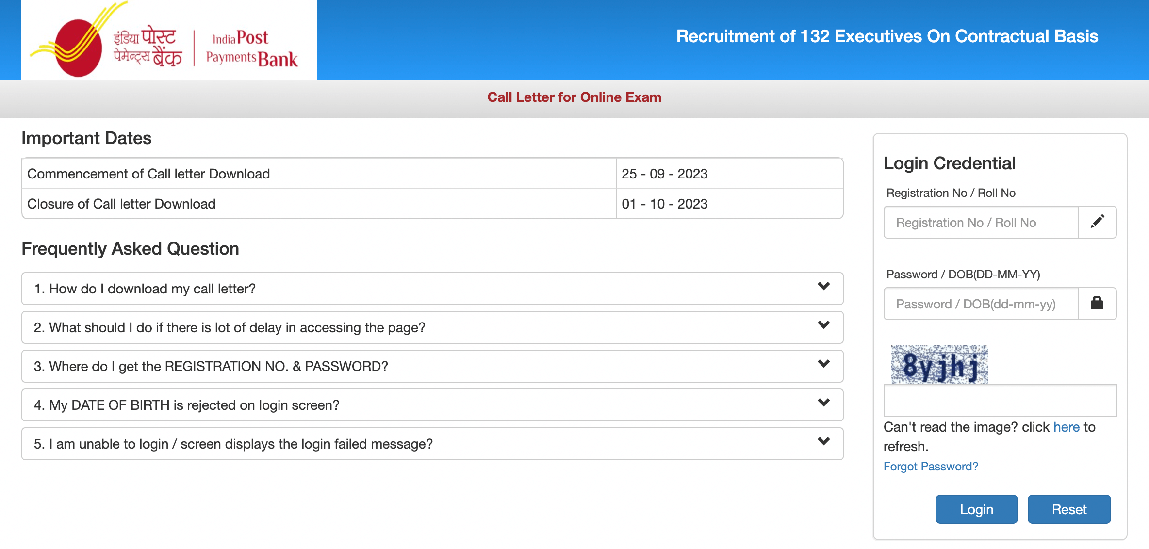 IPPB Executive Admit Card 2023 Out, Download Call Letter_5.1