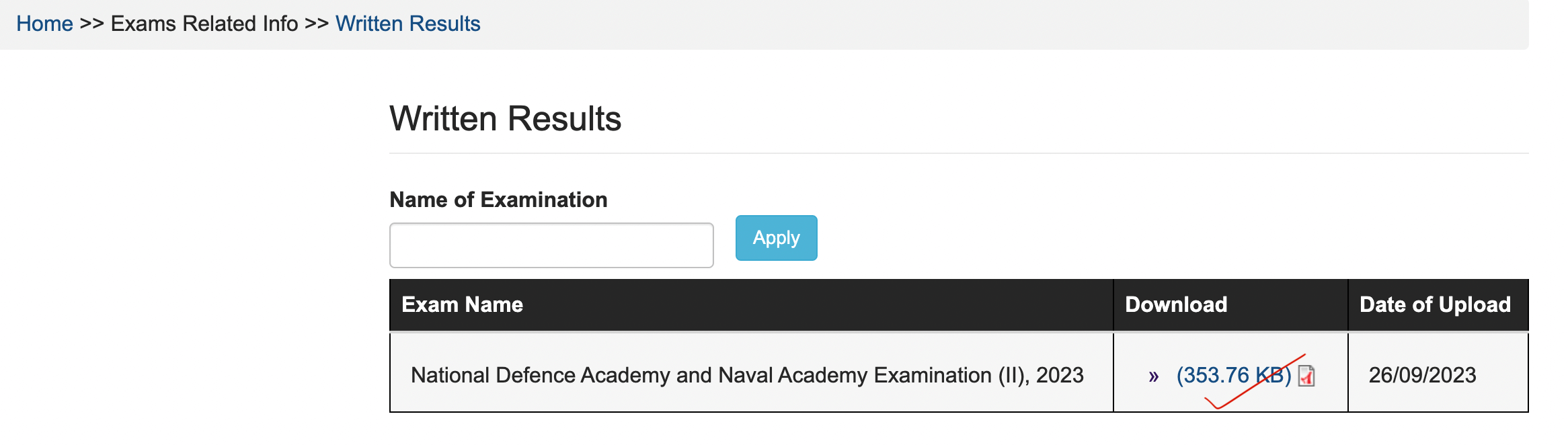 UPSC NDA 2 Result 2023 Out, Steps to Check Result_6.1