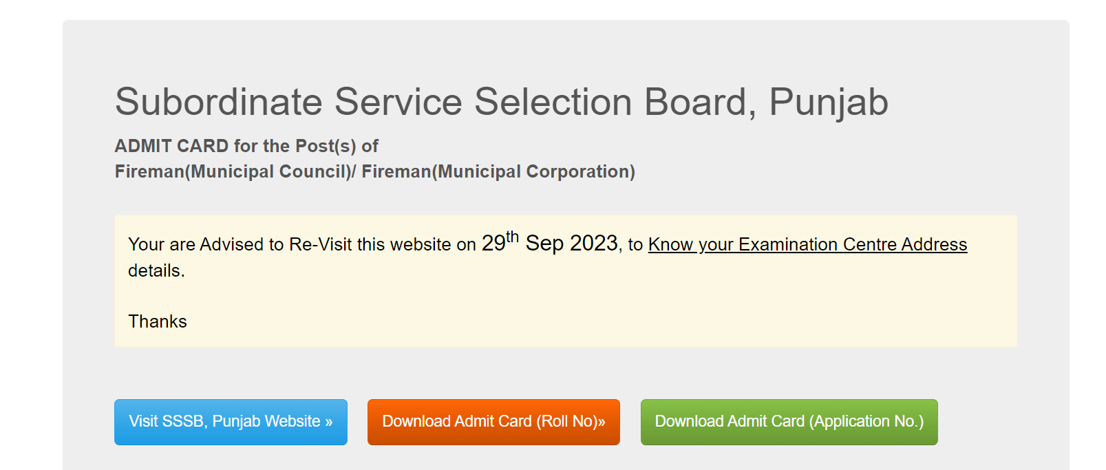 PSSSB Fireman Admit Card 2023 Out, Download Link_5.1