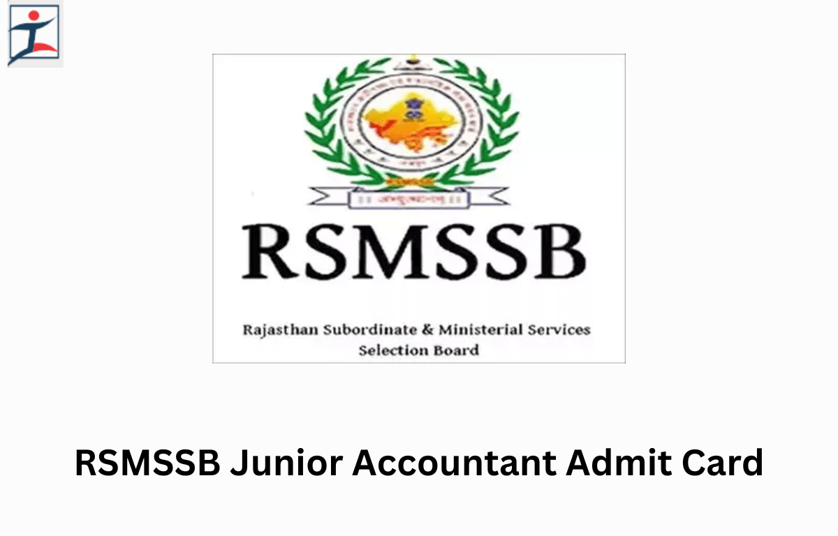 RSMSSB Junior Accountant Admit Card
