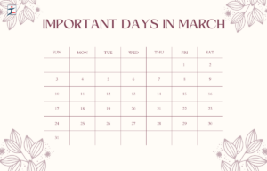 Important Days in March