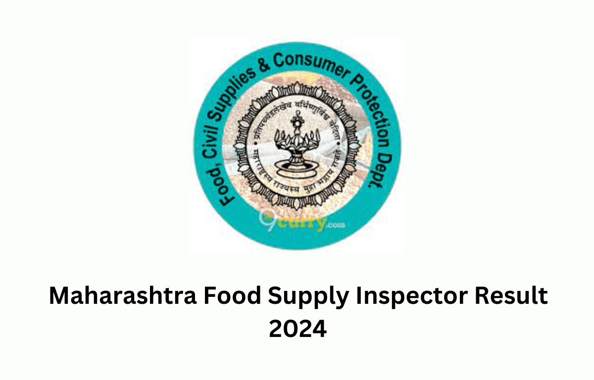 Maharashtra Food Supply Inspector Result 2024
