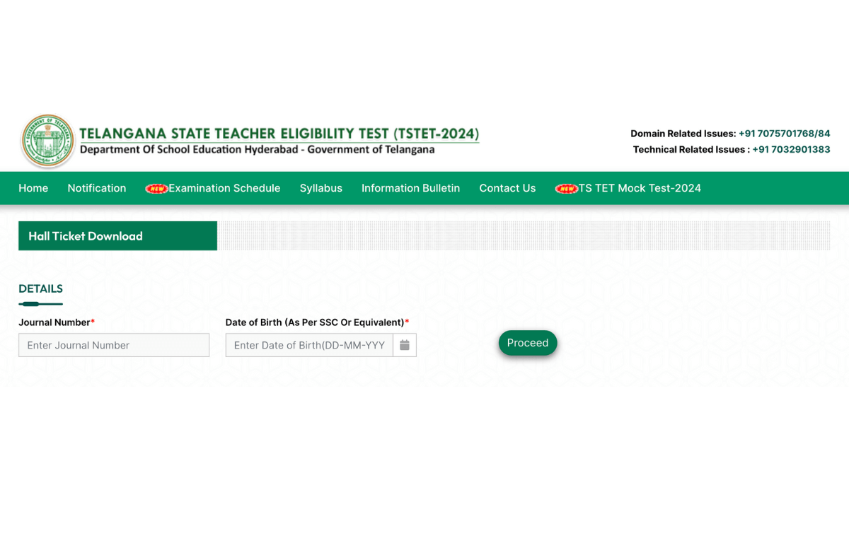 TS TET Hall Ticket Download 2025 Link Out at