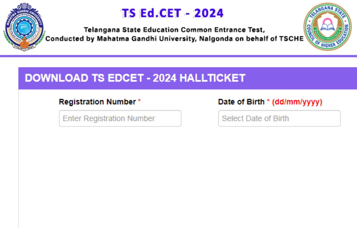 TS EDCET Hall Ticket 2024 Out at edcet.tsche.ac.in, Download Link Here