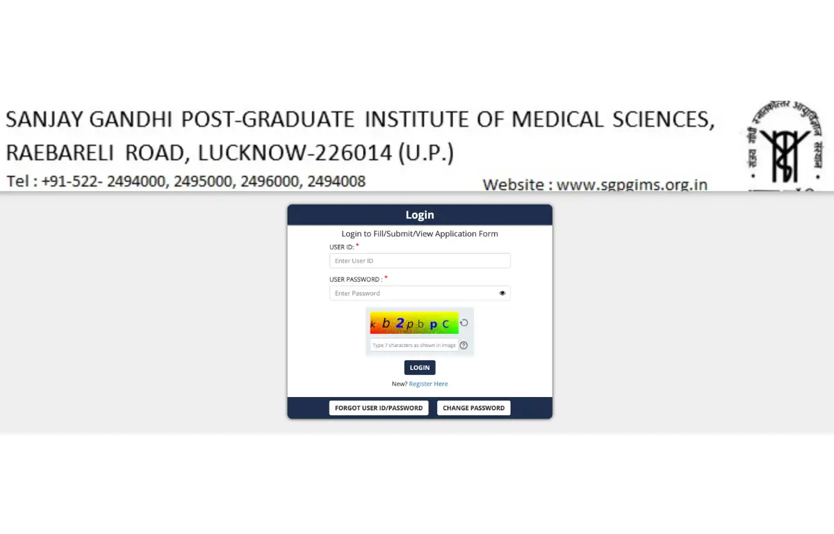 SGPGIMS Nursing Officer Admit Card 2024