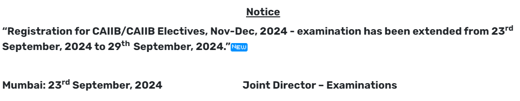 CAIIB Registration 2024, Apply Online Extended Till 29 September_3.1