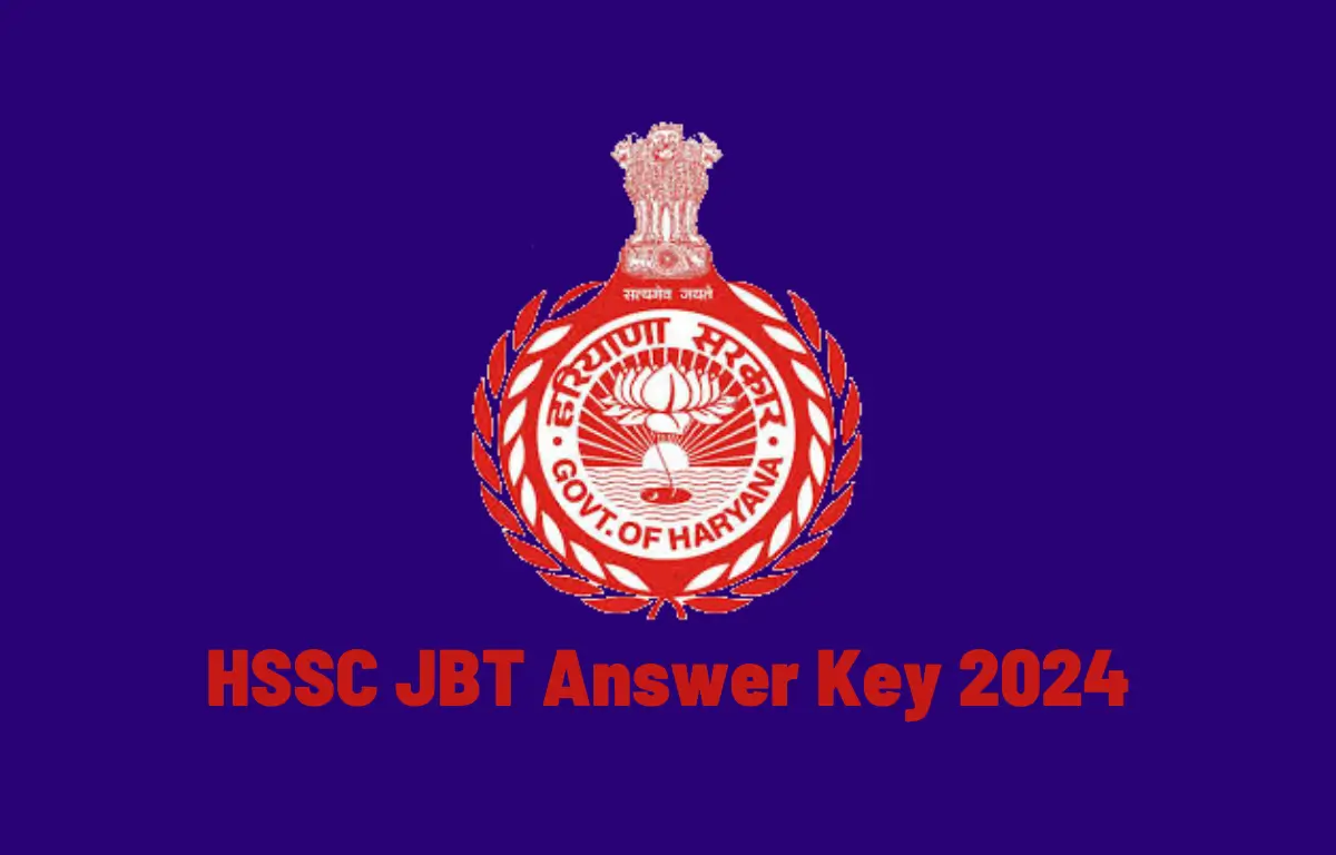 HSSC JBT Answer Key 2024
