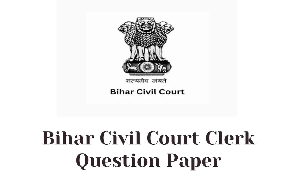 Bihar Civil Court Clerk Question Paper