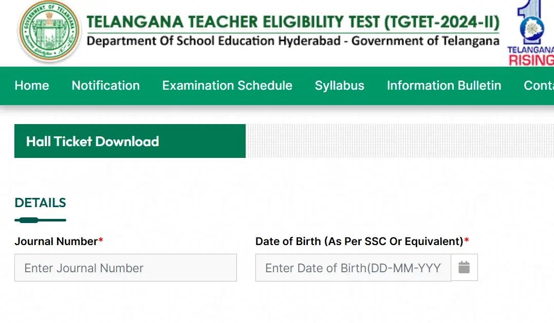 TS TET Hall Ticket 2025 (January) Out, Download Link Here