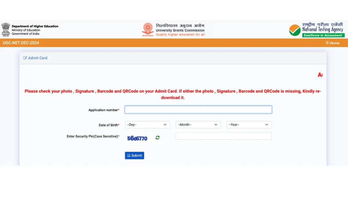 UGC NET Admit Card 2024
