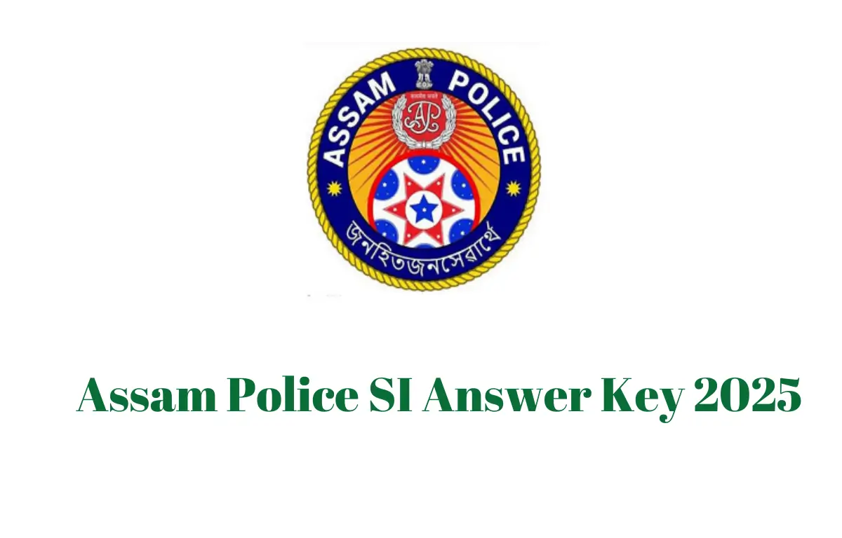 Assam Police SI Answer Key 2025
