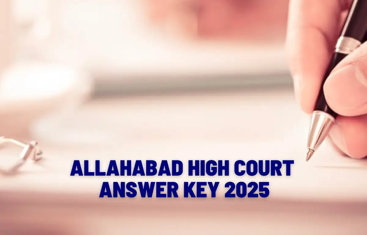 Allahabad High Court Answer Key 2025