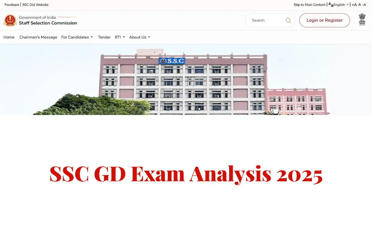 SSC GD Exam Analysis 2025