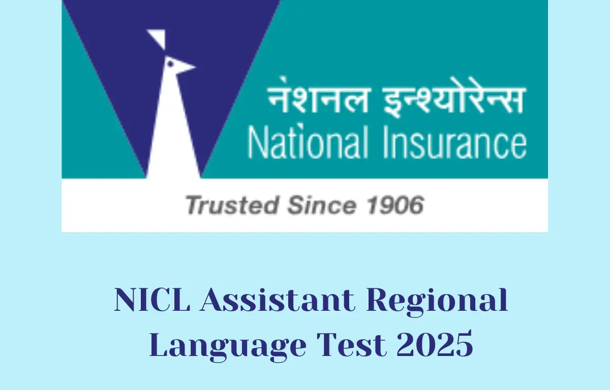 NICL Assistant Regional Language Test 2025
