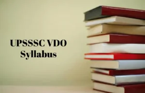 UPSSSC VDO Syllabus