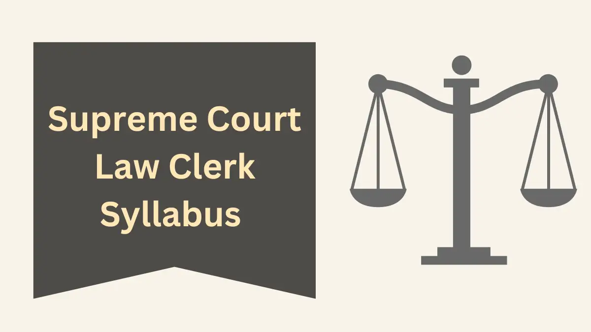 Supreme Court Law Clerk Syllabus