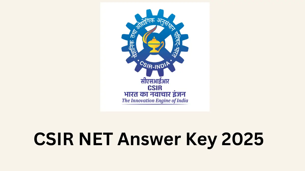 CSIR NET Answer Key 2025