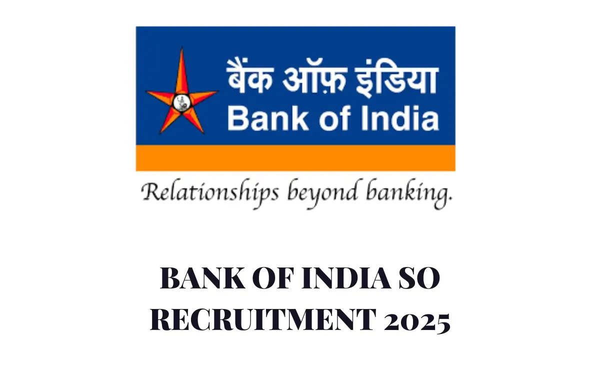 Bank of India SO Recruitment 2025