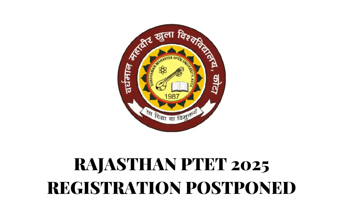 Rajasthan PTET 2025 Postponed