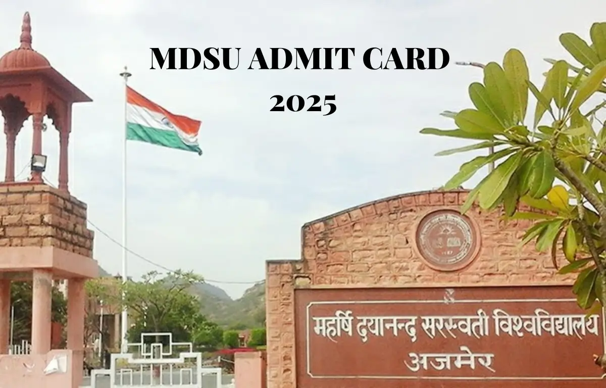 MDSU Admit Card 2025