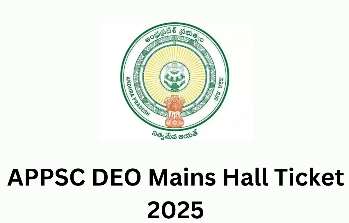 APPSC DEO Mains Admit Card 2025