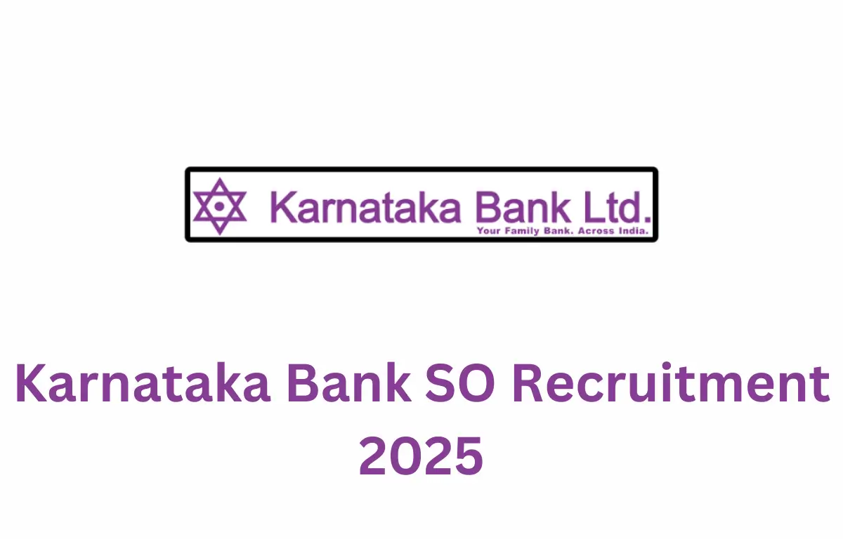 Karnataka Bank SO Recruitment 2025