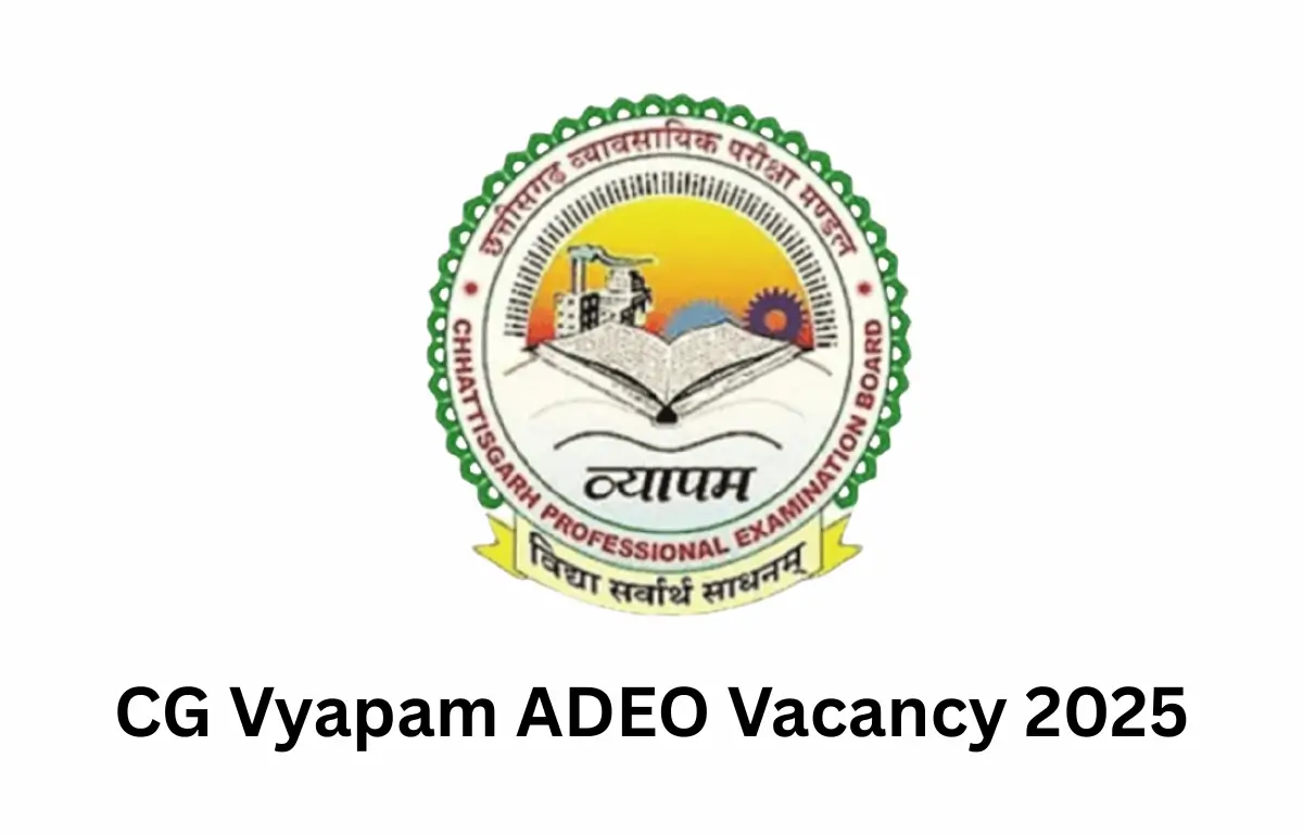 CG Vyapam ADEO Vacancy 2025
