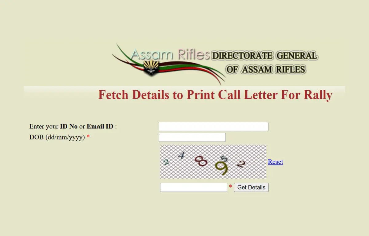 Assam Rifles Admit Card 2025