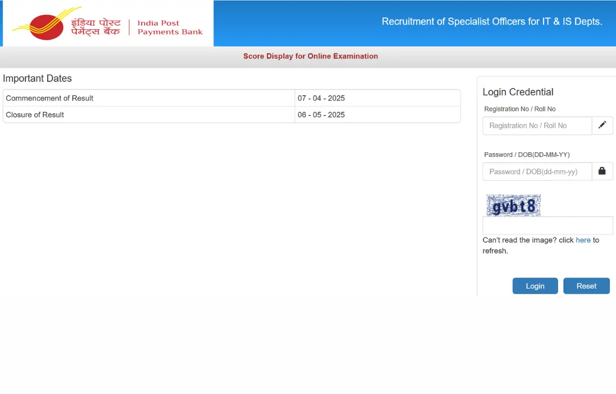 IPPB SO Score Card 2025