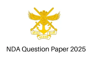 NDA Question Paper 2025