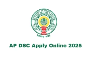 AP DSC Apply Online 2025