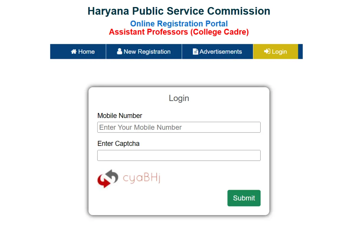 HPSC Assistant Professor Admit Card 2025