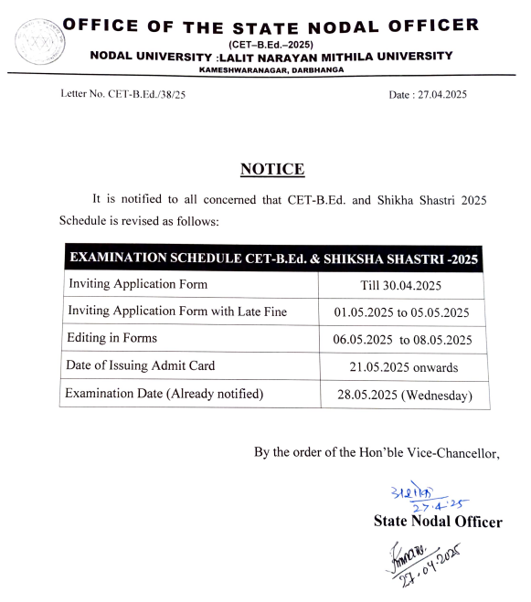 Bihar BEd Online Form 2025, Last Date Extended till 30 April_3.1