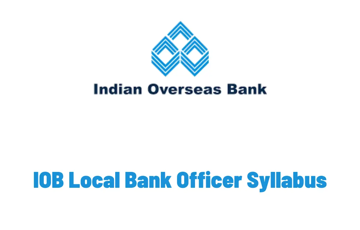 IOB Local Bank Officer Syllabus