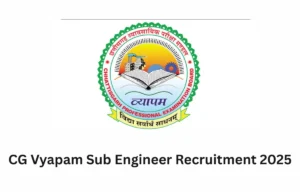 CG Vyapam Sub Engineer Recruitment 2025