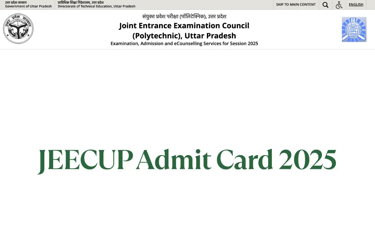 JEECUP Admit Card 2025