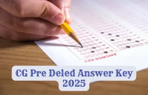 CG Pre Deled Answer Key 2025