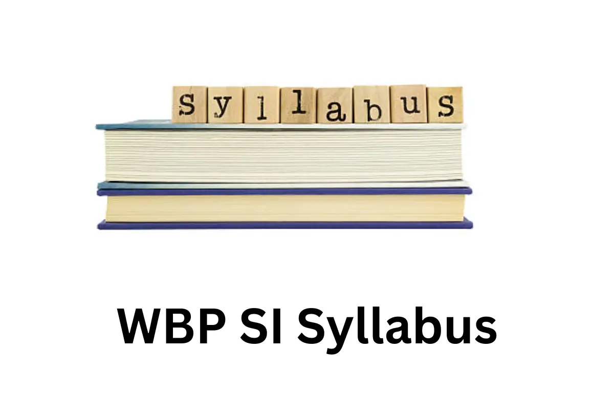 WBP SI Syllabus